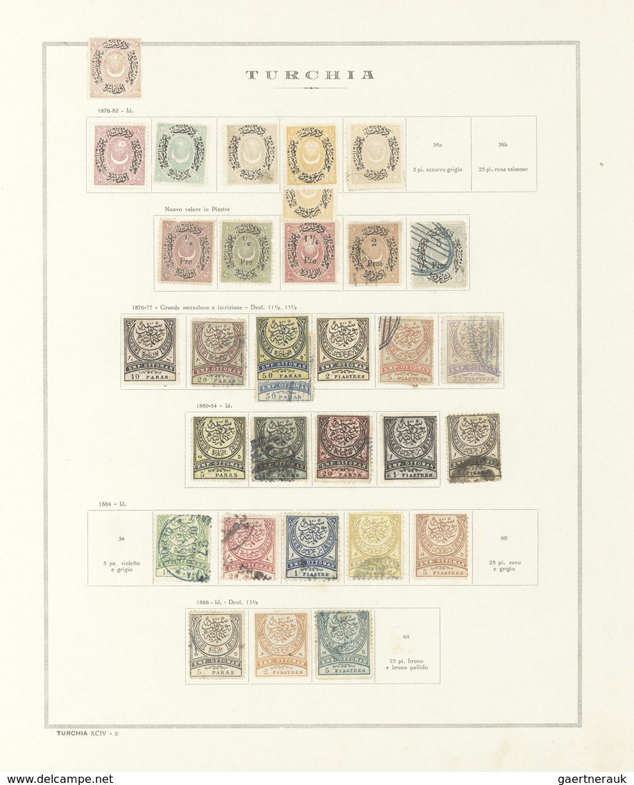 Türkei: 1859/1946, Mint And Used Collection On Album Pages, From 1st Issue With Plenty Of Interestin - Gebraucht