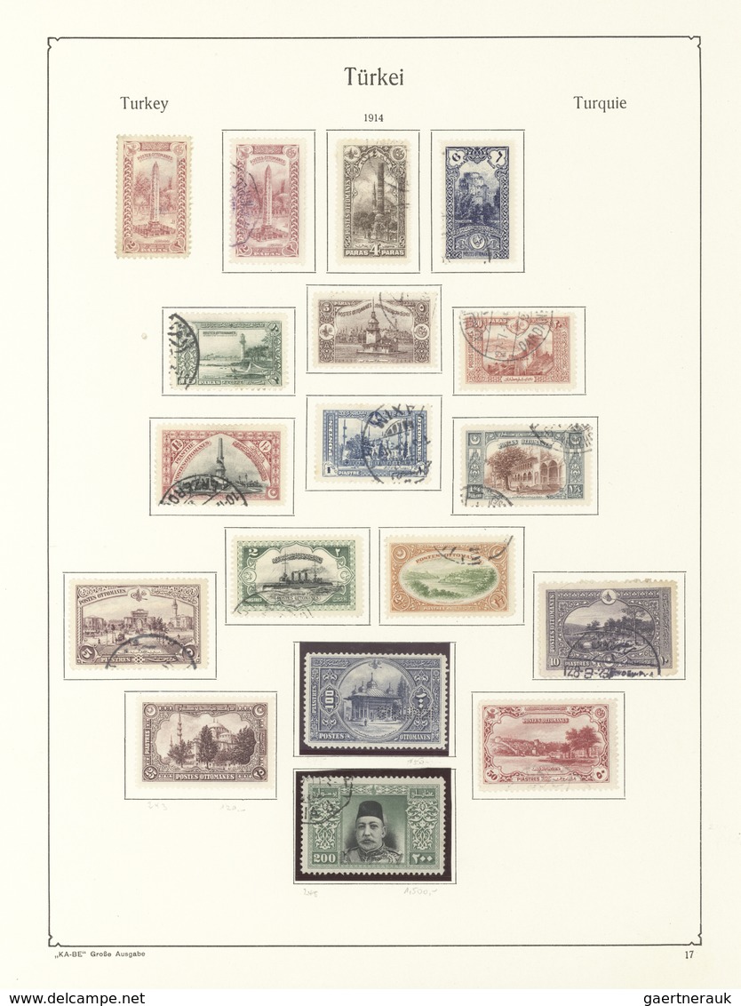 Türkei: 1863/1917, Mainly Used Collection On Ancient Album Pages, From 1st Issue All Four Values And - Oblitérés