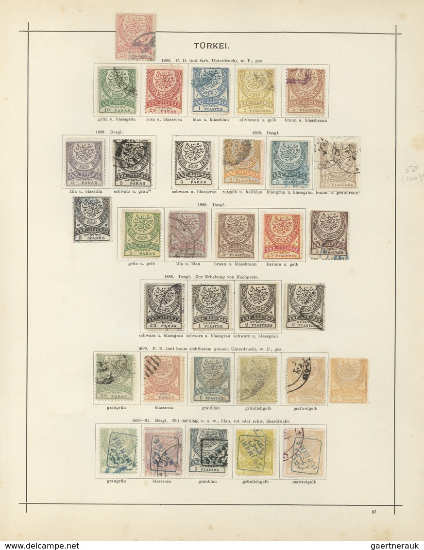 Türkei: 1863-1891, Fast Komplette Sammlung Mit Ausgesuchten Stücken Der 1863er Freimarken- Und Porto - Gebraucht