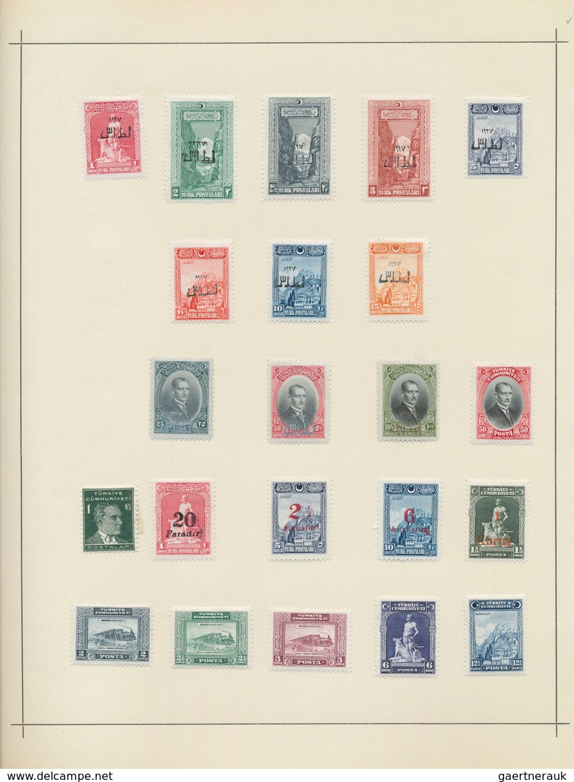 Türkei: 1863-1930, Nearly complete mostly mint collection starting 1863 Tughra first issues 20 Para