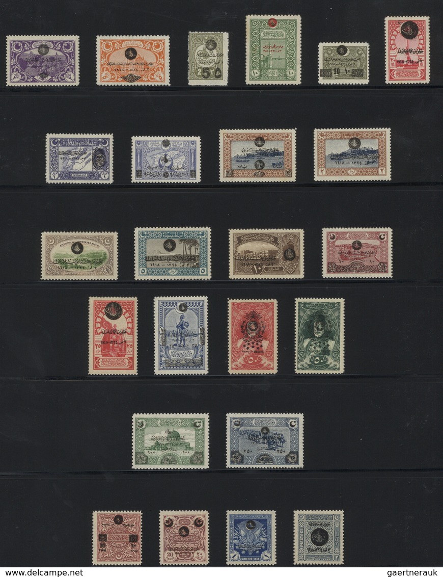 Türkei: 1865/1919 Und 1937/93, Sehr Schöne Ungebrauchte, Ab 1917 Meist Postfrische Sammlung Mit Viel - Used Stamps