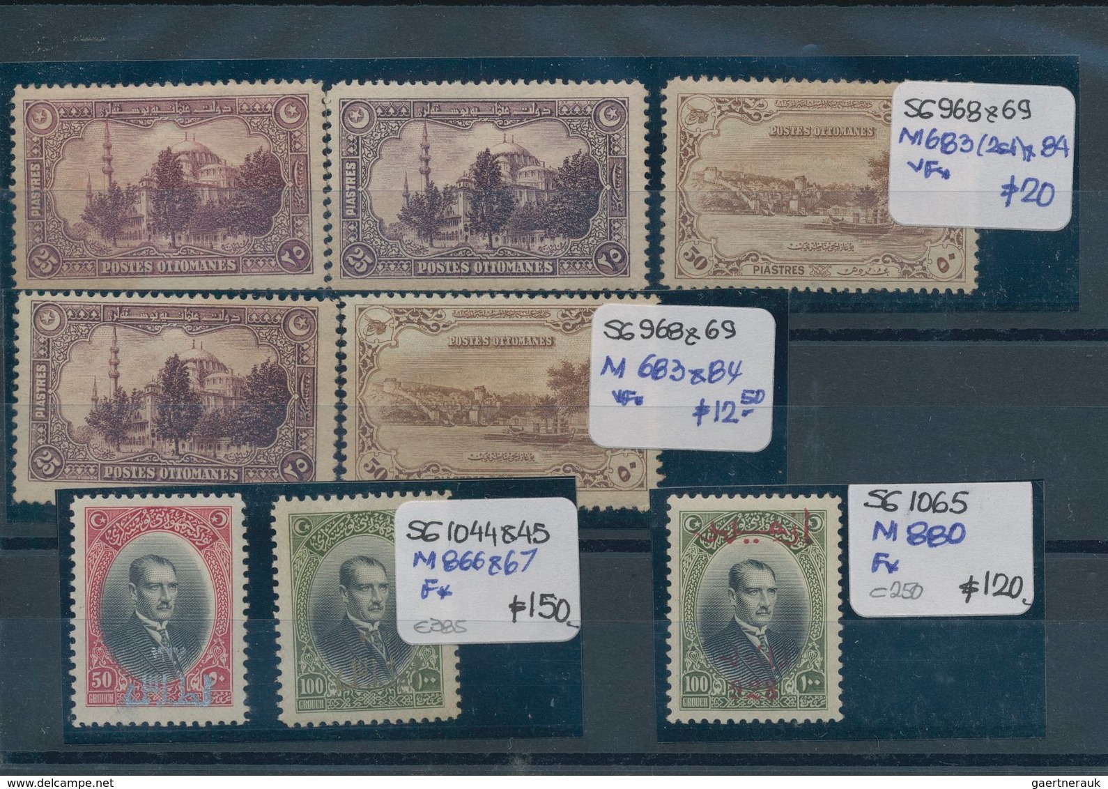 Türkei: 1870/1970 (ca.), Mint And Used Assortment On Stockcards, Well Sorted Throughout Incl. Better - Gebraucht