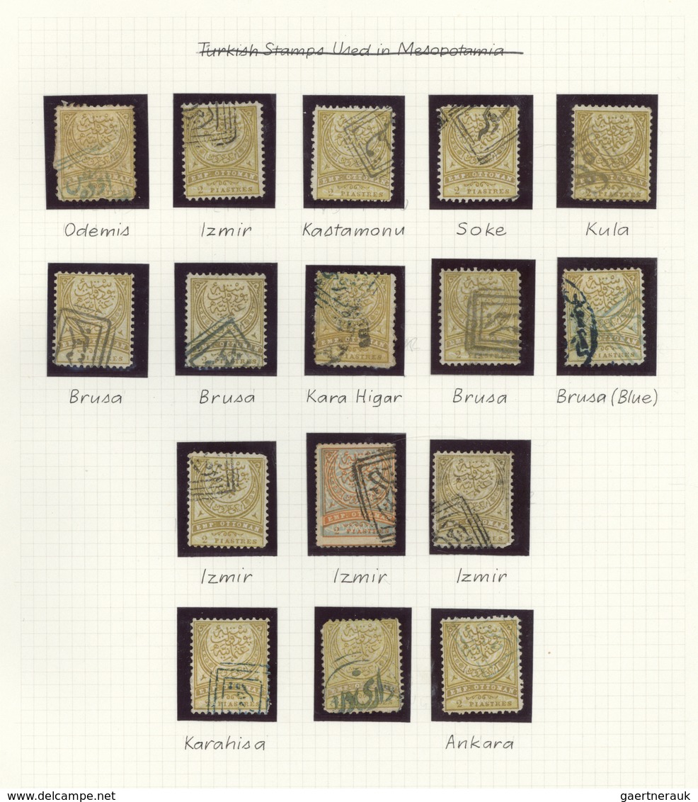 Türkei: 1880/1906, Collection Of About 100 Stamps Some Units Or On Piece. Large Part Turkish Stamps - Gebraucht