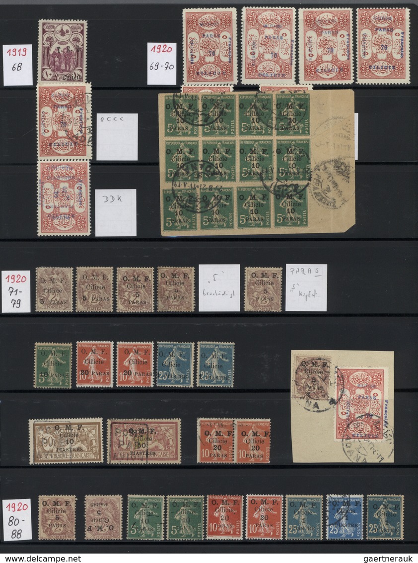 Türkei - Cilicien: 1919/1921, Mainly Mint Collection Of Apprx. 200 Stamps Plus A Few Covers. Interes - 1920-21 Kleinasien