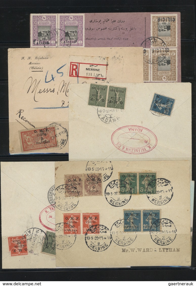 Türkei - Cilicien: 1919/1921, Mainly Mint Collection Of Apprx. 200 Stamps Plus A Few Covers. Interes - 1920-21 Kleinasien