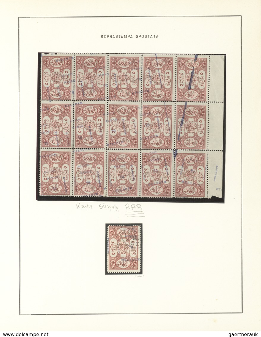 Türkei - Cilicien: 1920, Deeply Specialised Collection Of Apprx. 550 Stamps (overprints On Turkey Ci - 1920-21 Kleinasien