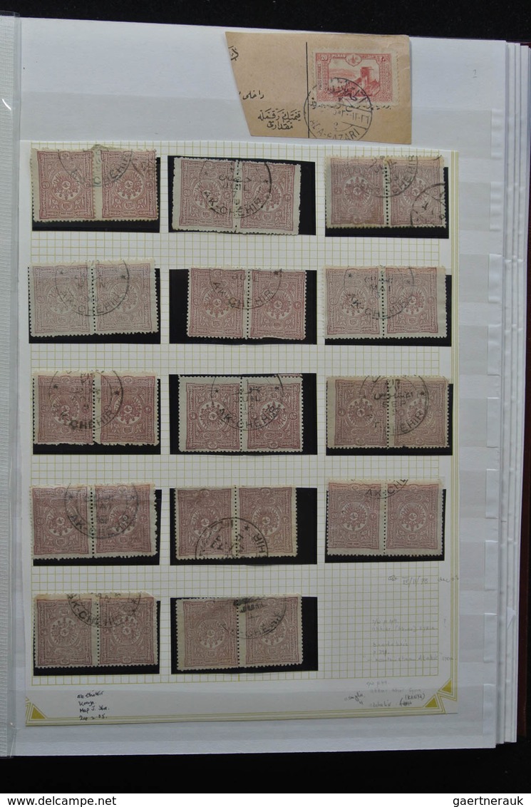 Türkei - Stempel: Nice Lot Cancels Of Turkey In 3 Stockbooks, Including Cancels Used In Greece, Vari - Other & Unclassified