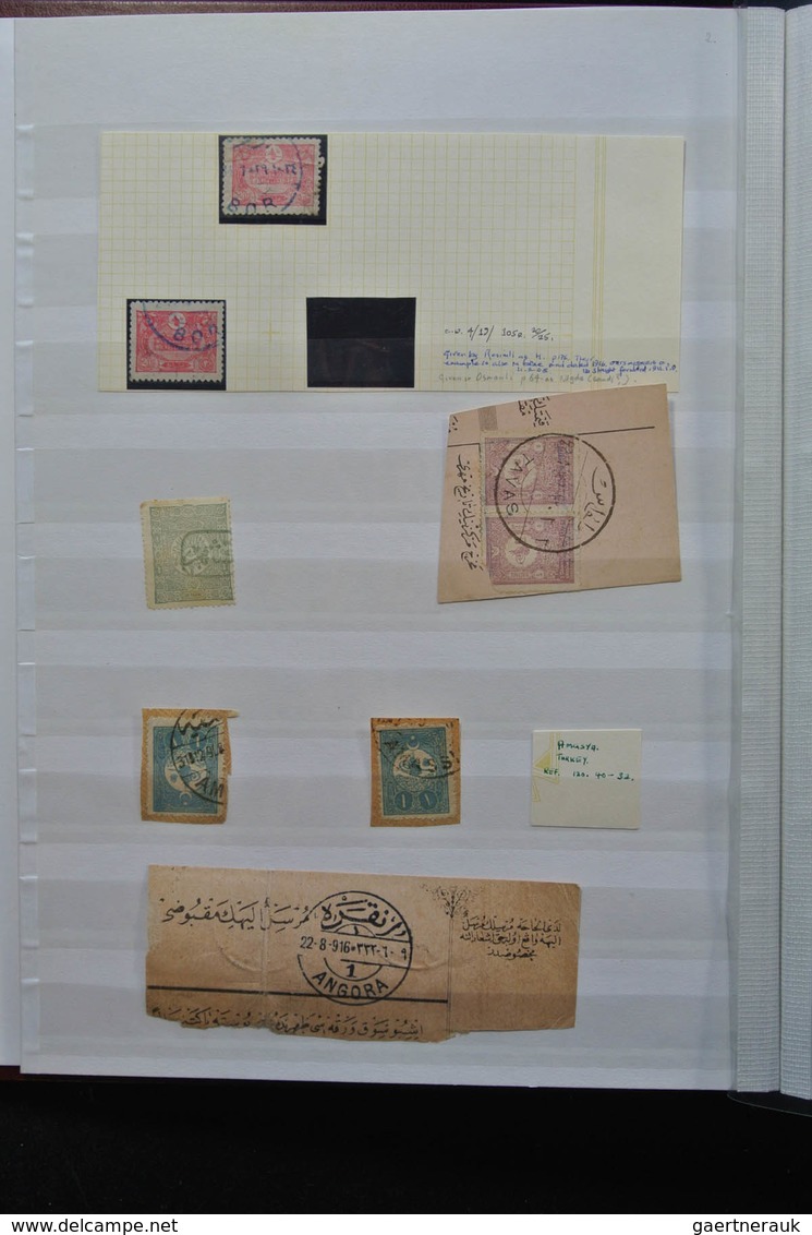 Türkei - Stempel: Nice Lot Cancels Of Turkey In 3 Stockbooks, Including Cancels Used In Greece, Vari - Sonstige & Ohne Zuordnung