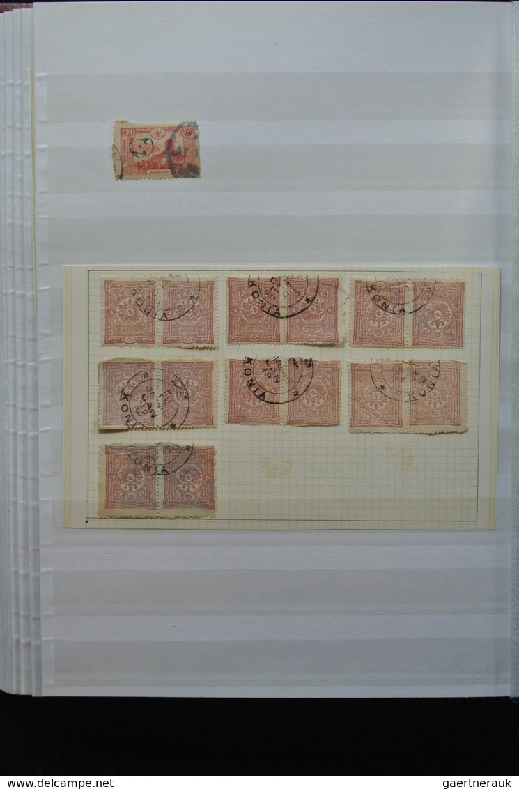 Türkei - Stempel: Nice lot cancels of Turkey in 3 stockbooks, including cancels used in Greece, vari