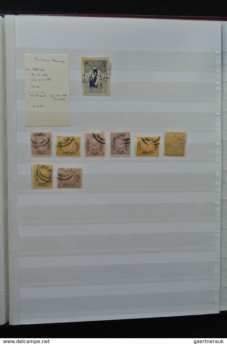 Türkei - Stempel: Nice lot cancels of Turkey in 3 stockbooks, including cancels used in Greece, vari