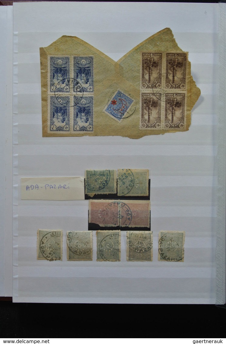 Türkei - Stempel: Nice lot cancels of Turkey in 3 stockbooks, including cancels used in Greece, vari