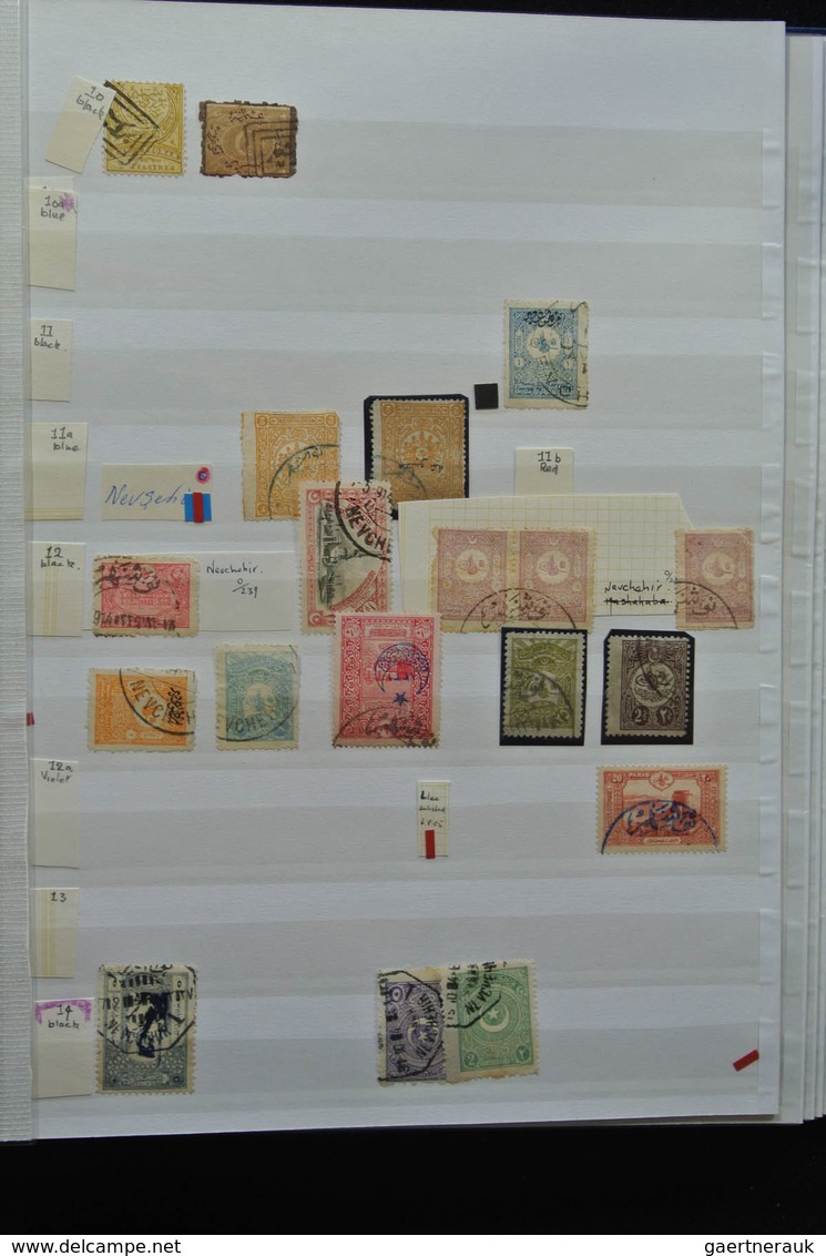 Türkei - Stempel: Nice lot cancels of Turkey in 3 stockbooks, including cancels used in Greece, vari