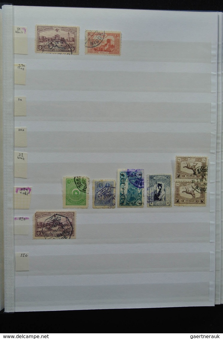 Türkei - Stempel: Nice lot cancels of Turkey in 3 stockbooks, including cancels used in Greece, vari