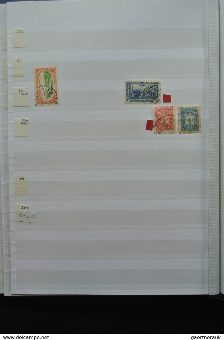 Türkei - Stempel: Nice lot cancels of Turkey in 3 stockbooks, including cancels used in Greece, vari