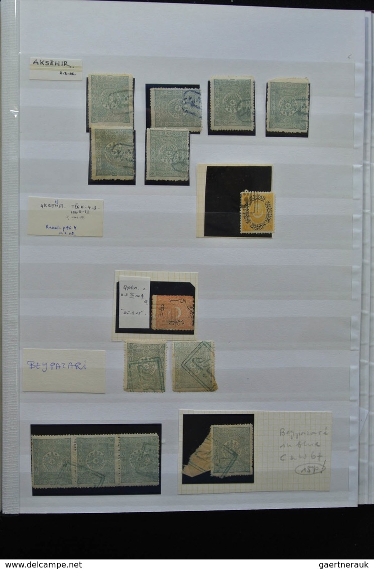 Türkei - Stempel: Nice lot cancels of Turkey in 3 stockbooks, including cancels used in Greece, vari