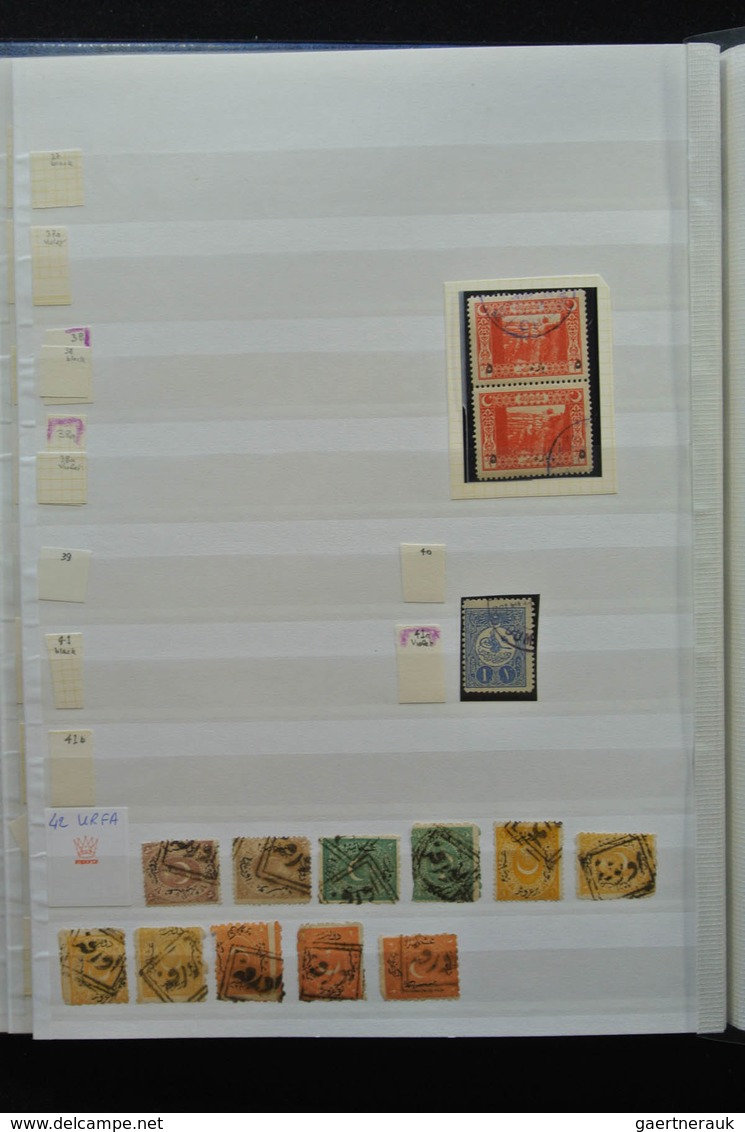 Türkei - Stempel: Nice lot cancels of Turkey in 3 stockbooks, including cancels used in Greece, vari