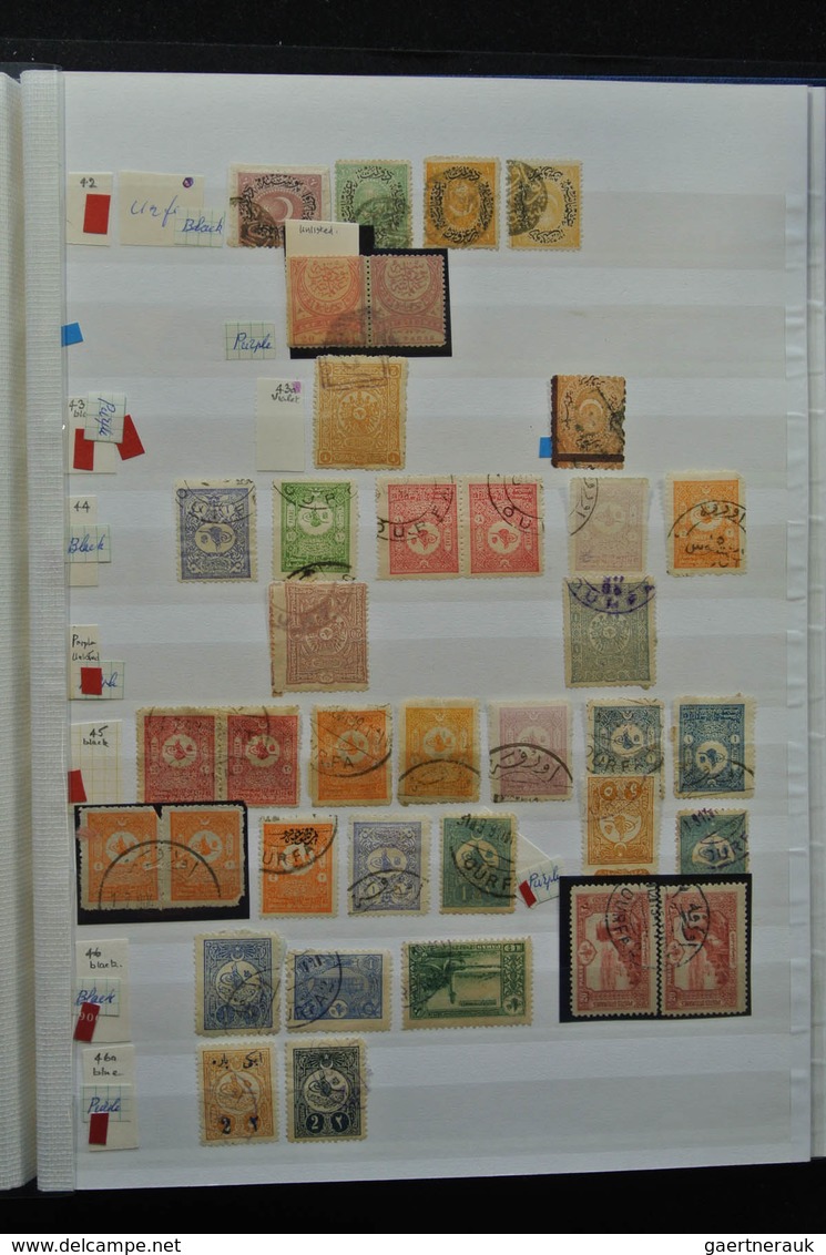 Türkei - Stempel: Nice lot cancels of Turkey in 3 stockbooks, including cancels used in Greece, vari