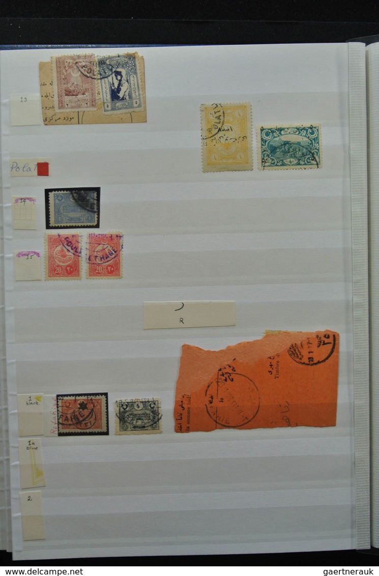 Türkei - Stempel: Nice lot cancels of Turkey in 3 stockbooks, including cancels used in Greece, vari