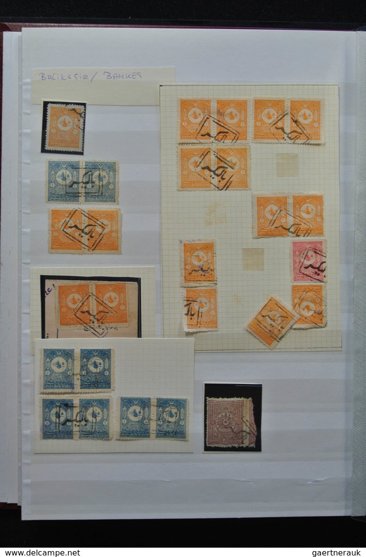 Türkei - Stempel: Nice lot cancels of Turkey in 3 stockbooks, including cancels used in Greece, vari