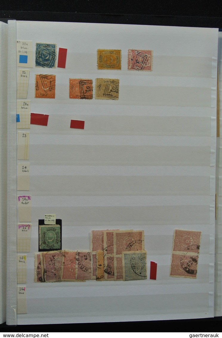 Türkei - Stempel: Nice lot cancels of Turkey in 3 stockbooks, including cancels used in Greece, vari