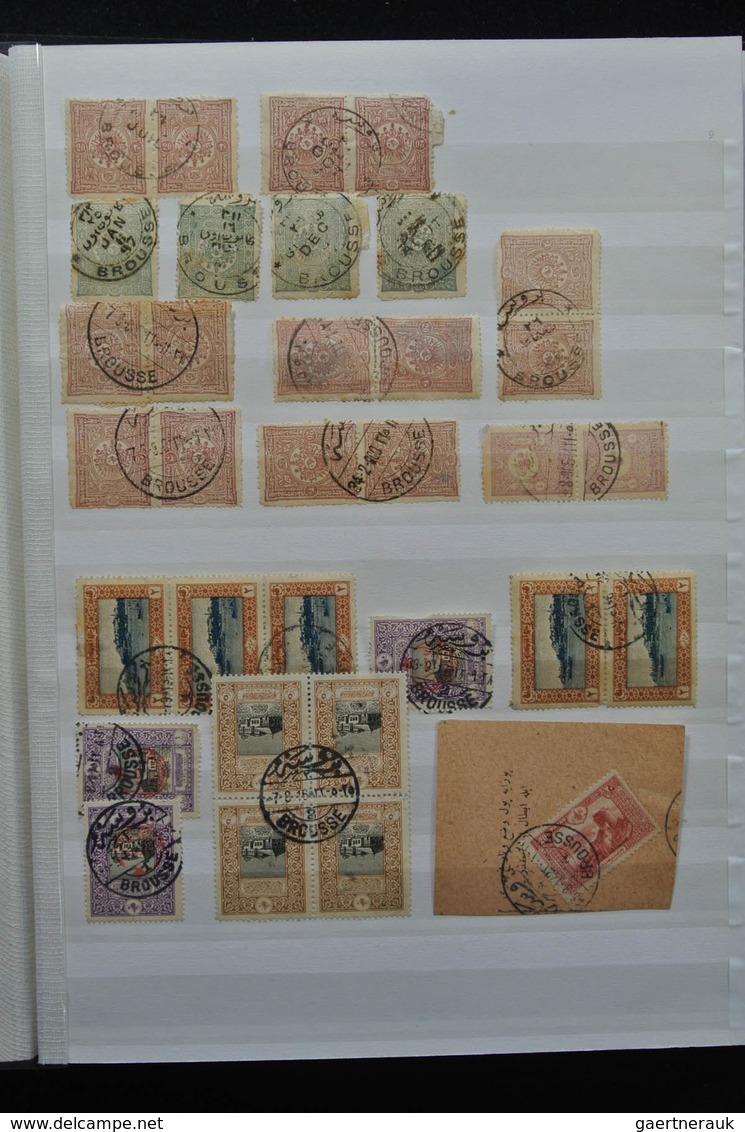 Türkei - Stempel: Nice lot cancels of Turkey in 3 stockbooks, including cancels used in Greece, vari