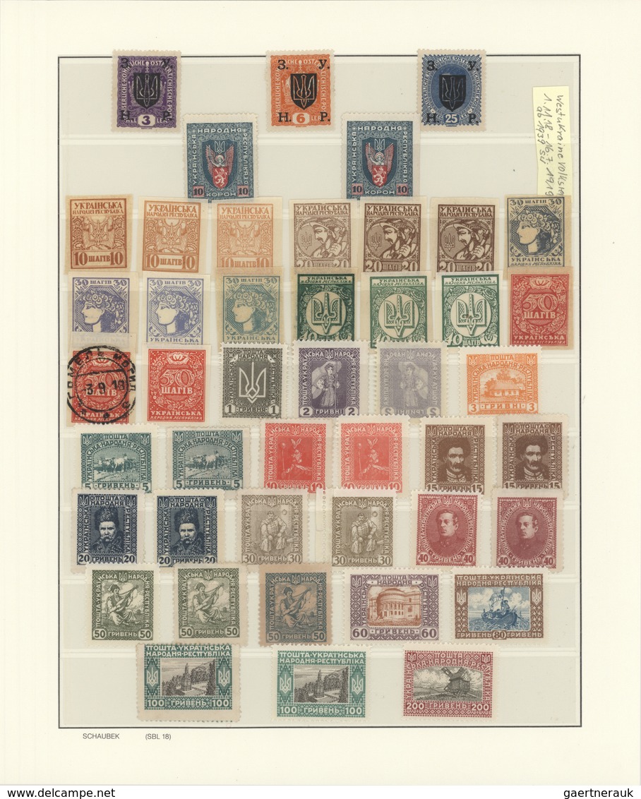 Ukraine: 1918/2004 (ca.), Collection Inc. Western Ukraine 1918/19, Socialist Republic, But The Stres - Ukraine