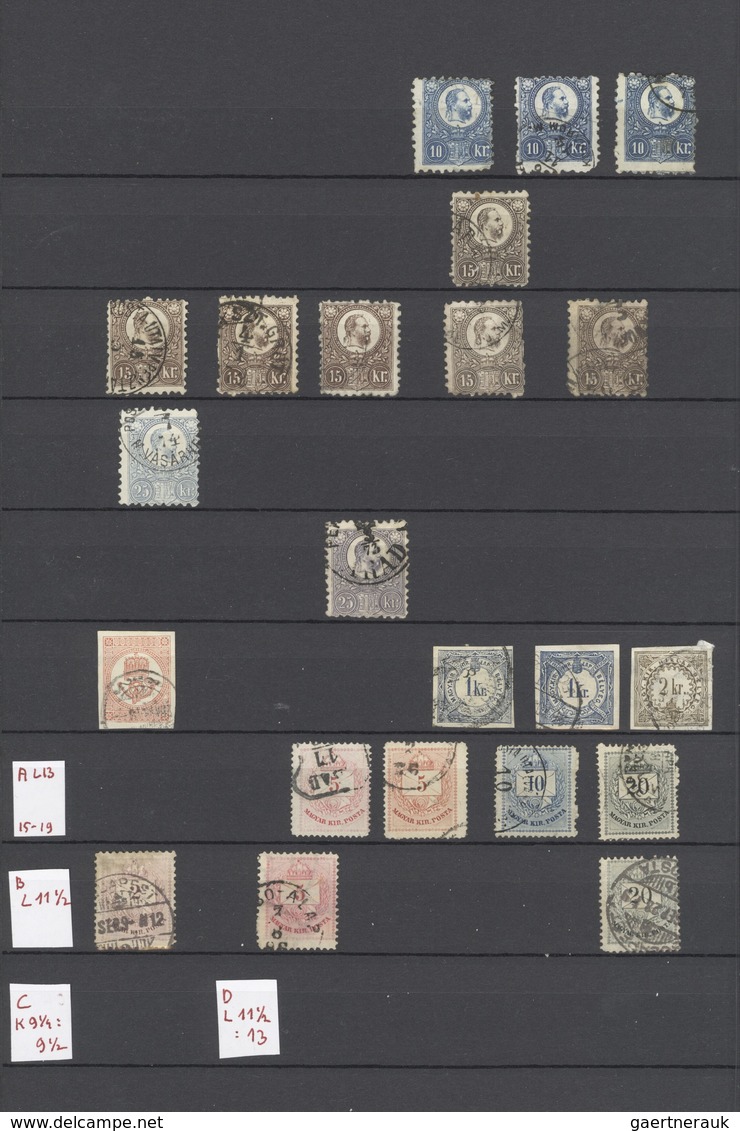 Ungarn: 1871/1919, Mint And Used Collection On Stocksheets, From A Nice Part 1st Issues Incl. 15kr. - Storia Postale