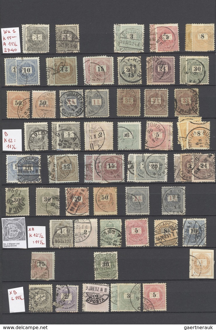 Ungarn: 1871/1919, Mint And Used Collection On Stocksheets, From A Nice Part 1st Issues Incl. 15kr. - Storia Postale