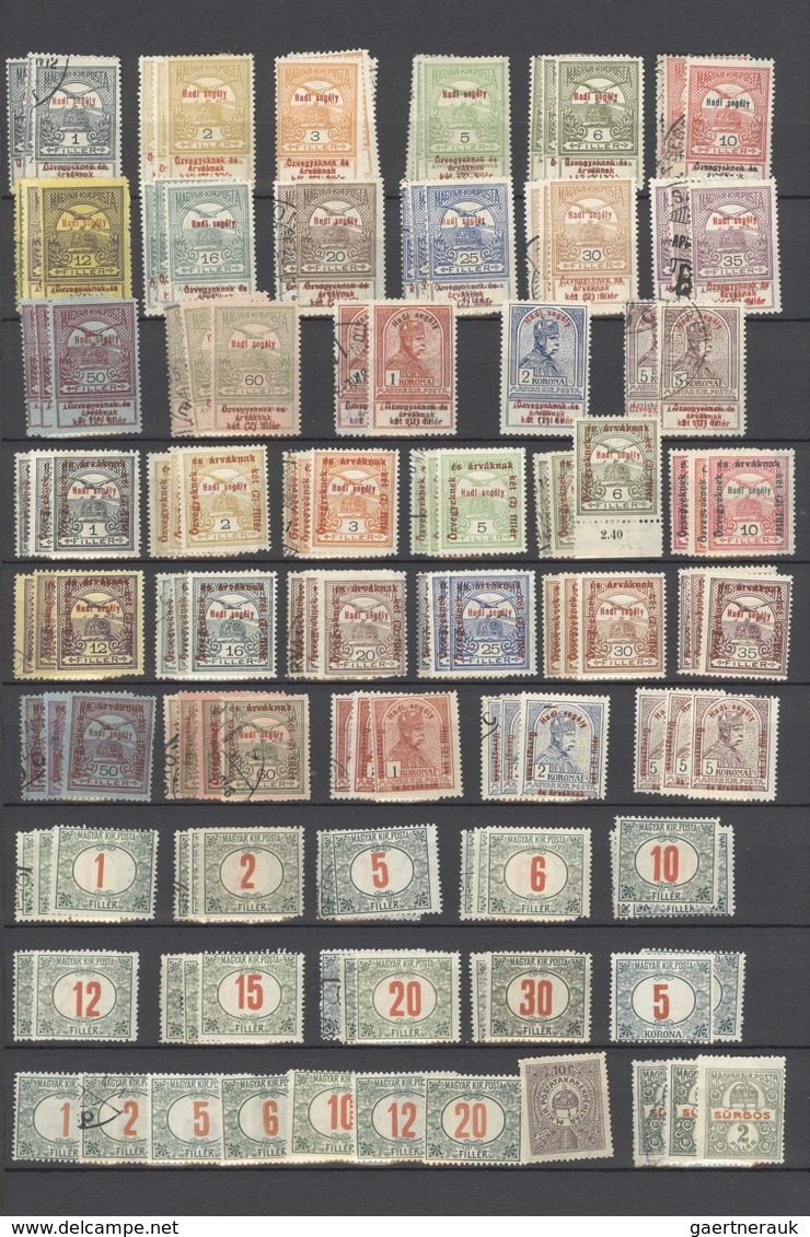 Ungarn: 1871/1919, Mint And Used Collection On Stocksheets, From A Nice Part 1st Issues Incl. 15kr. - Covers & Documents