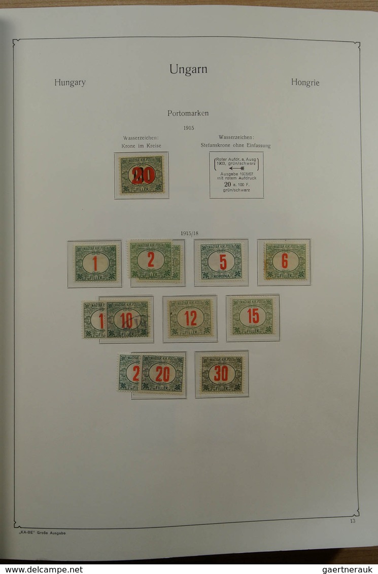 Ungarn: 1871-1983. Very well filled, MNH, mint hinged and used collection Hungary 1841-1983 in 3 Kab