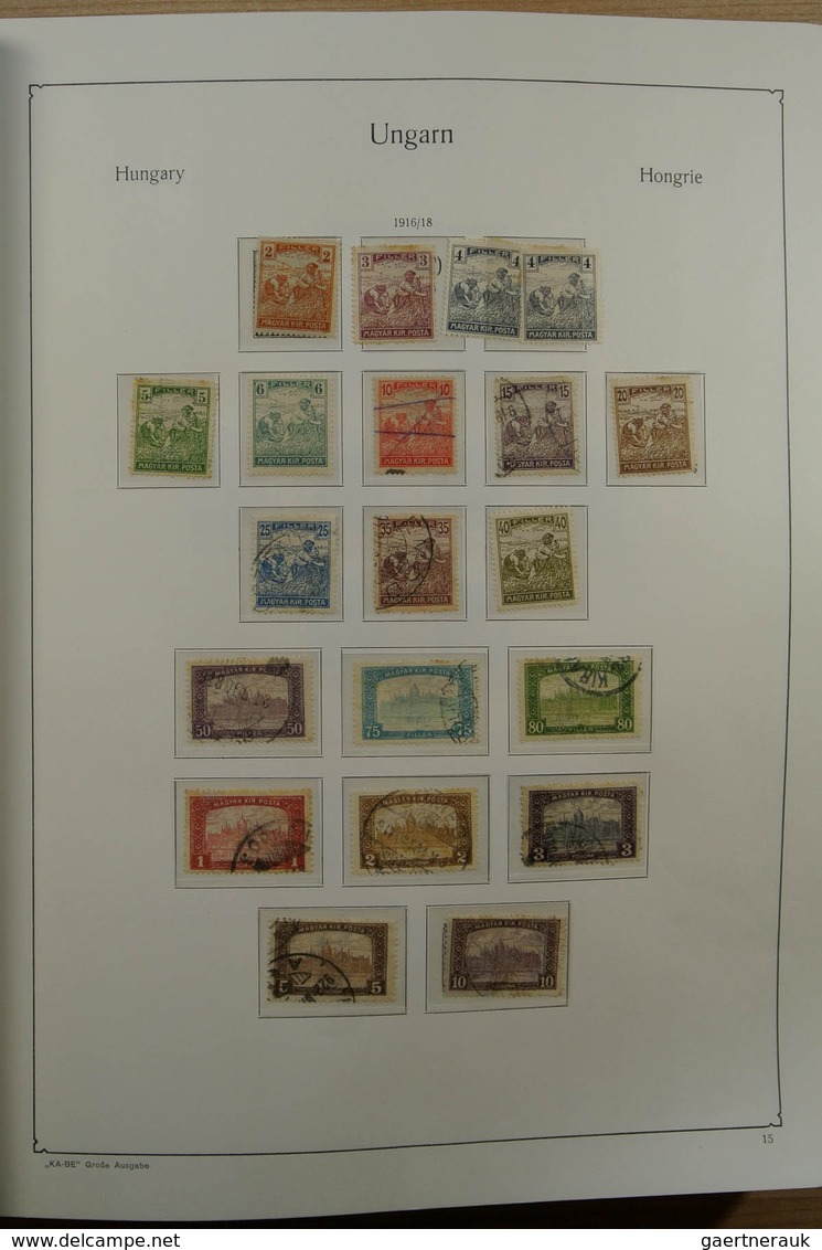 Ungarn: 1871-1983. Very well filled, MNH, mint hinged and used collection Hungary 1841-1983 in 3 Kab