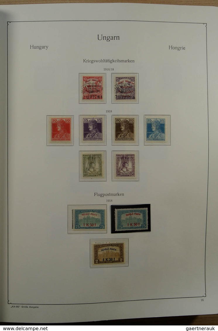 Ungarn: 1871-1983. Very well filled, MNH, mint hinged and used collection Hungary 1841-1983 in 3 Kab