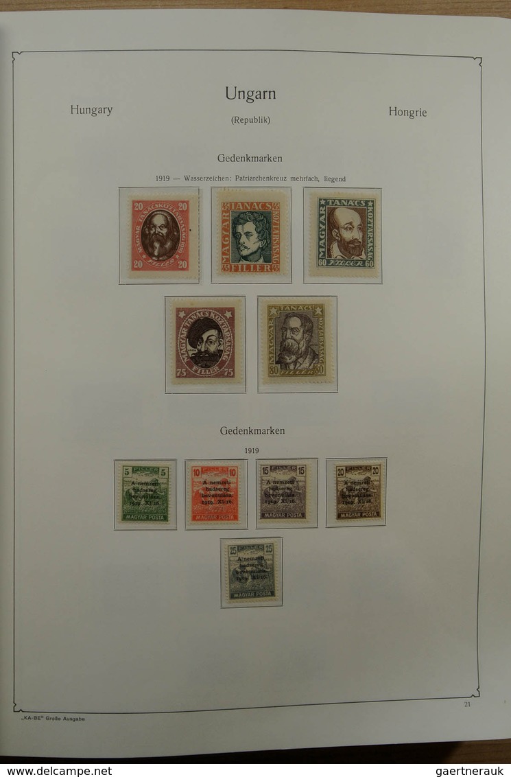 Ungarn: 1871-1983. Very well filled, MNH, mint hinged and used collection Hungary 1841-1983 in 3 Kab