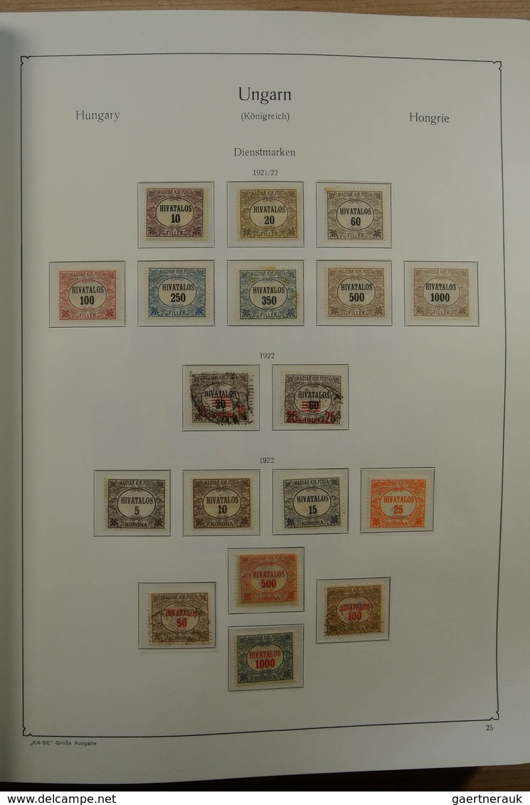 Ungarn: 1871-1983. Very well filled, MNH, mint hinged and used collection Hungary 1841-1983 in 3 Kab