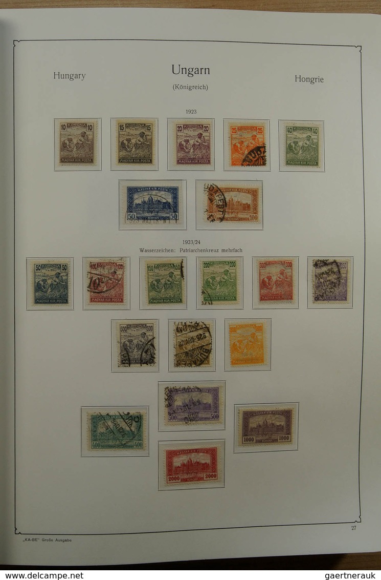 Ungarn: 1871-1983. Very well filled, MNH, mint hinged and used collection Hungary 1841-1983 in 3 Kab