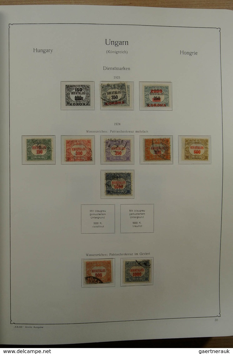 Ungarn: 1871-1983. Very well filled, MNH, mint hinged and used collection Hungary 1841-1983 in 3 Kab