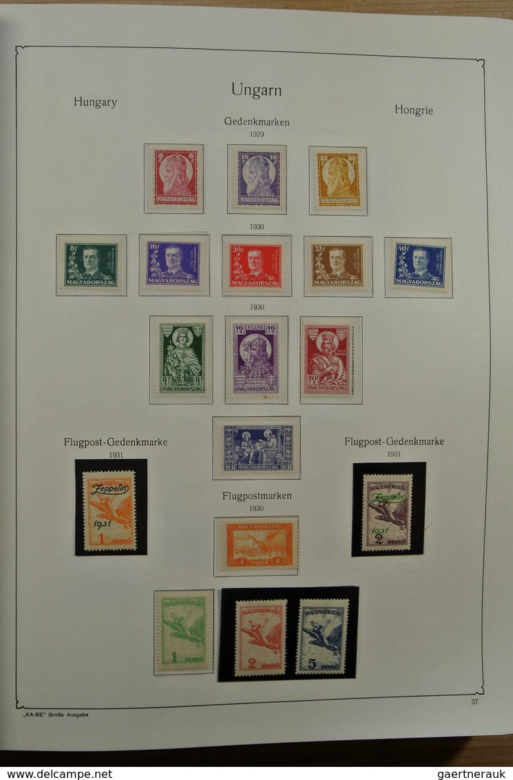 Ungarn: 1871-1983. Very well filled, MNH, mint hinged and used collection Hungary 1841-1983 in 3 Kab