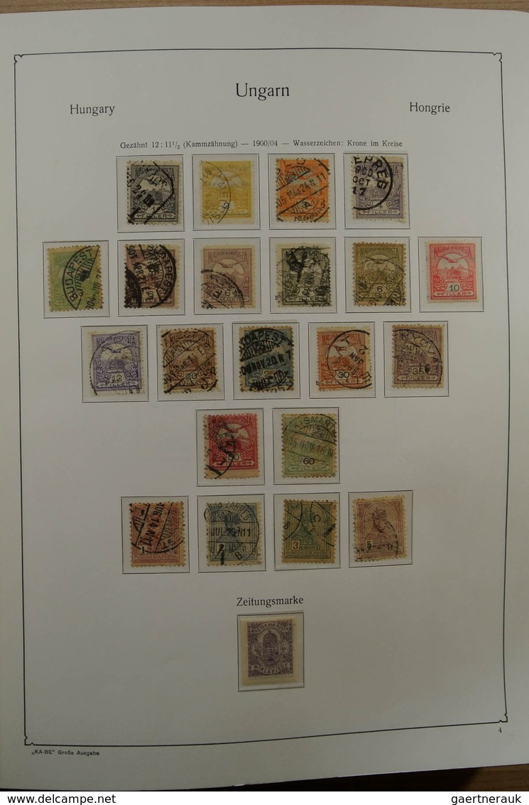 Ungarn: 1871-1983. Very well filled, MNH, mint hinged and used collection Hungary 1841-1983 in 3 Kab