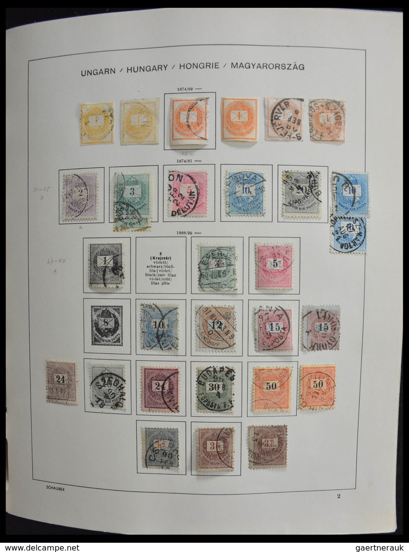 Ungarn: 1871-1989: Very Well Filled, MNH, Mint Hinged And Used, Partly Double Collection Hungary 187 - Briefe U. Dokumente