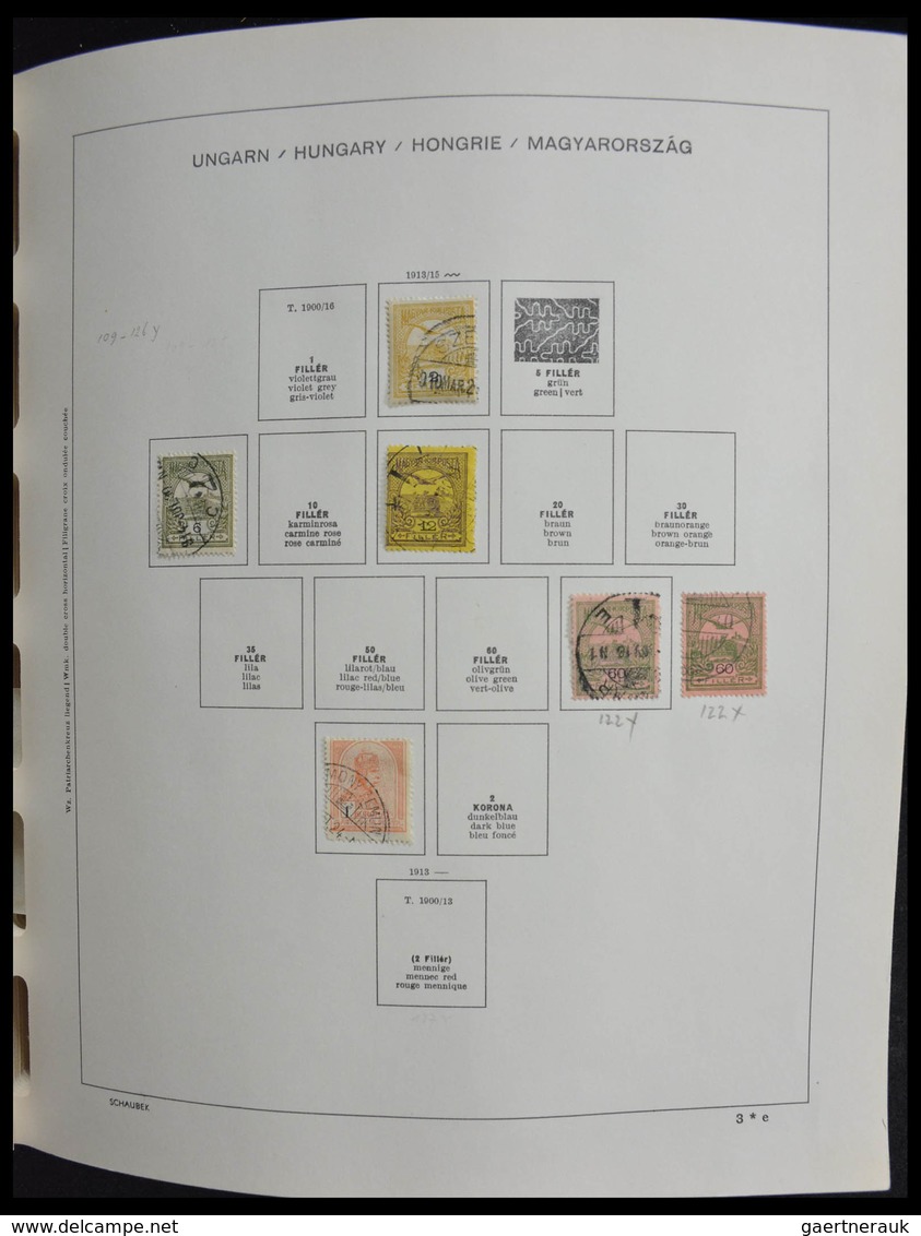 Ungarn: 1871-1989: Very Well Filled, MNH, Mint Hinged And Used, Partly Double Collection Hungary 187 - Briefe U. Dokumente