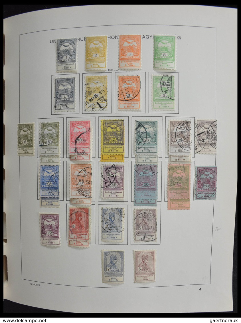 Ungarn: 1871-1989: Very Well Filled, MNH, Mint Hinged And Used, Partly Double Collection Hungary 187 - Briefe U. Dokumente