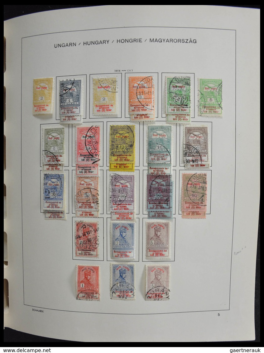 Ungarn: 1871-1989: Very well filled, MNH, mint hinged and used, partly double collection Hungary 187