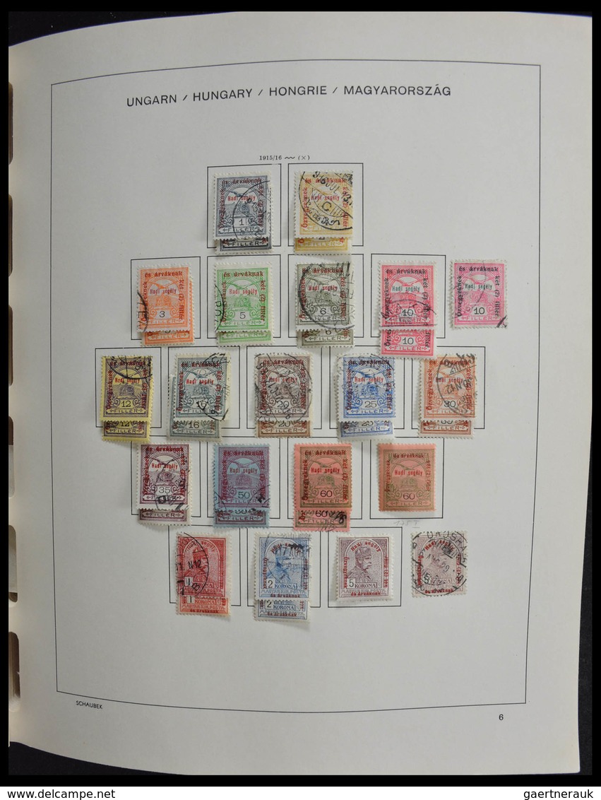 Ungarn: 1871-1989: Very well filled, MNH, mint hinged and used, partly double collection Hungary 187