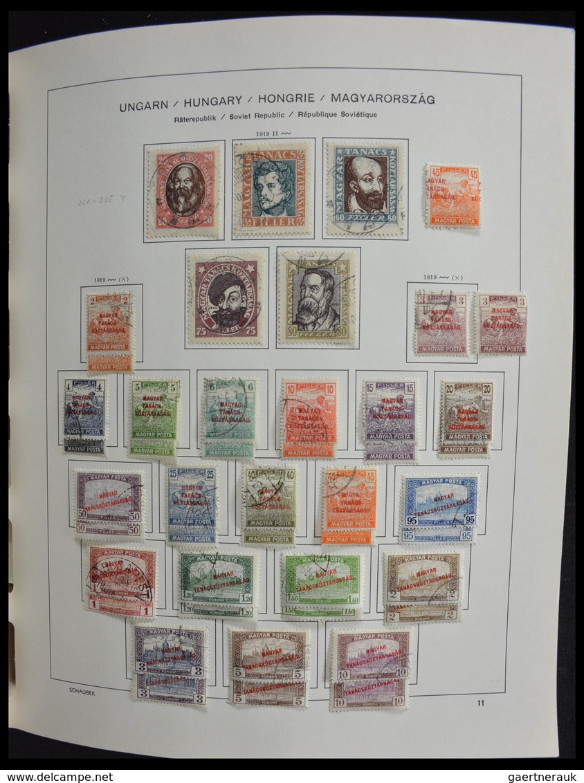 Ungarn: 1871-1989: Very well filled, MNH, mint hinged and used, partly double collection Hungary 187