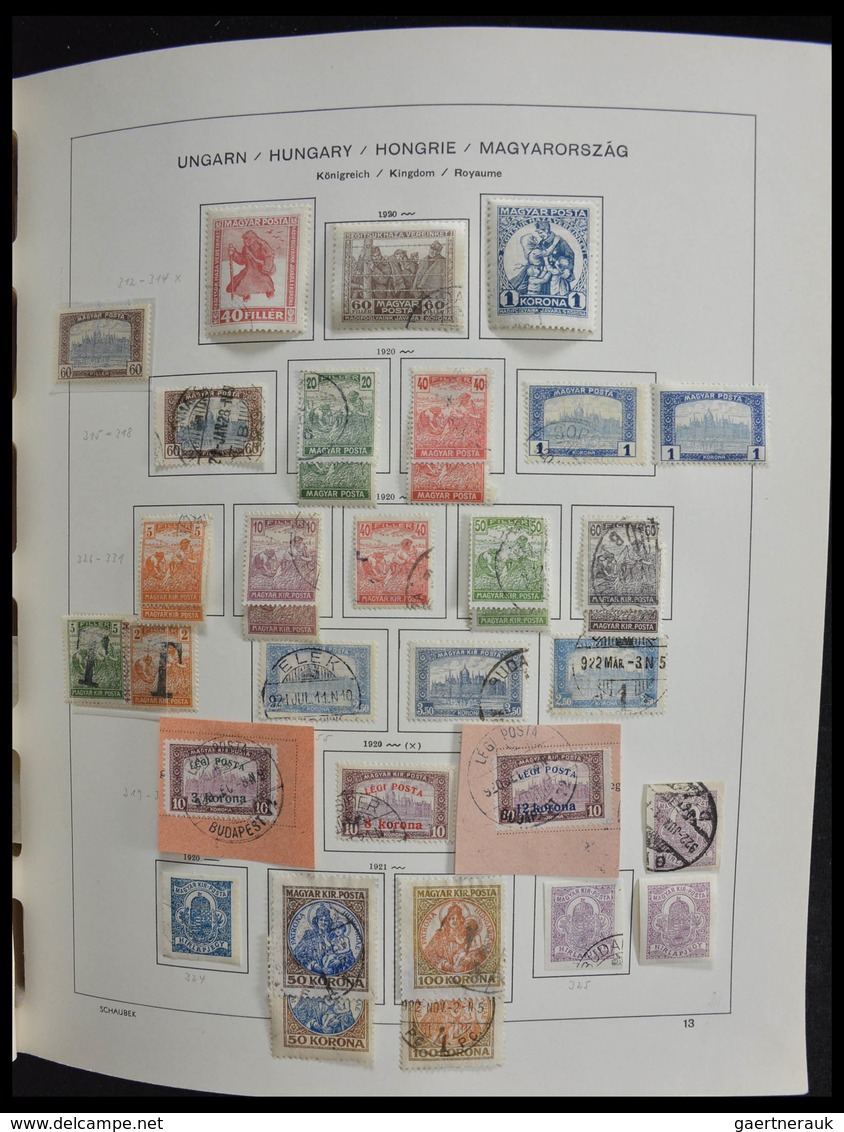 Ungarn: 1871-1989: Very well filled, MNH, mint hinged and used, partly double collection Hungary 187