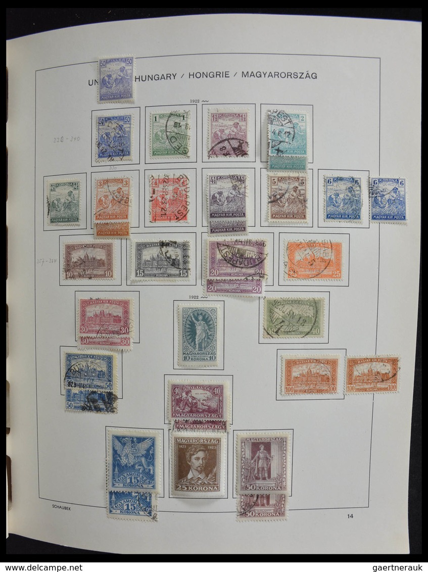 Ungarn: 1871-1989: Very well filled, MNH, mint hinged and used, partly double collection Hungary 187