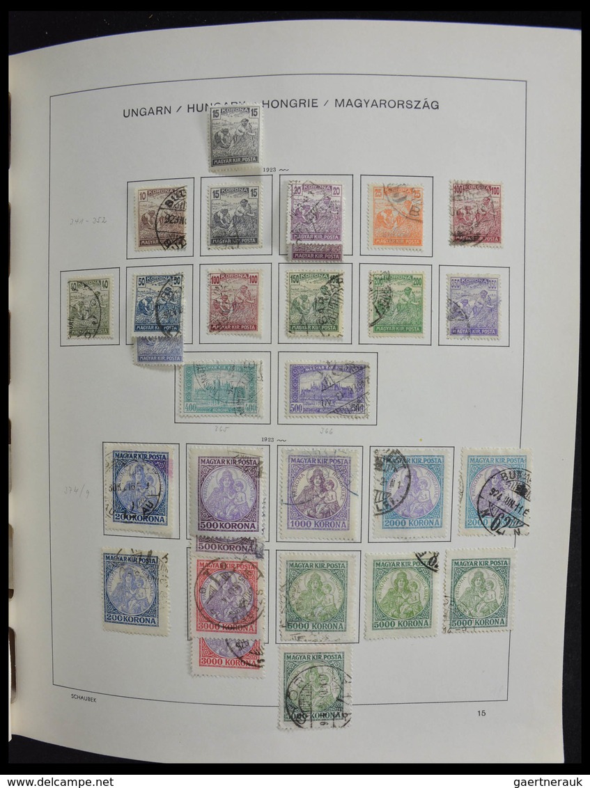 Ungarn: 1871-1989: Very well filled, MNH, mint hinged and used, partly double collection Hungary 187