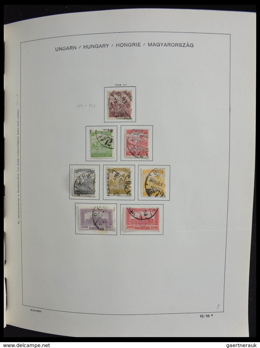 Ungarn: 1871-1989: Very well filled, MNH, mint hinged and used, partly double collection Hungary 187