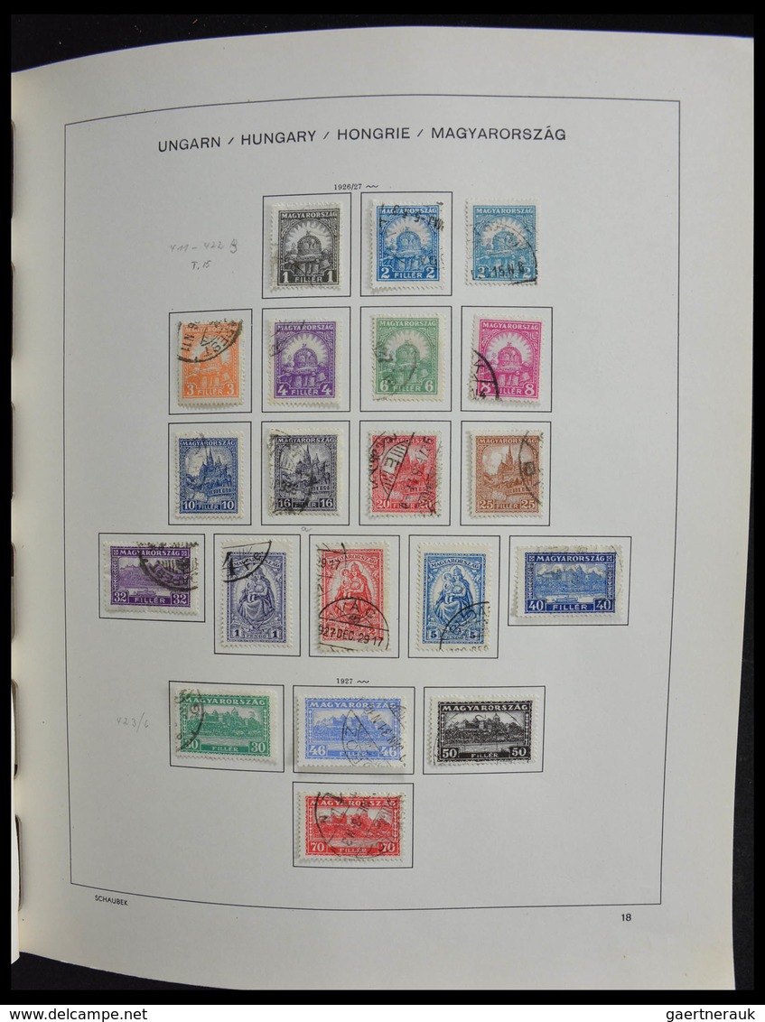 Ungarn: 1871-1989: Very well filled, MNH, mint hinged and used, partly double collection Hungary 187