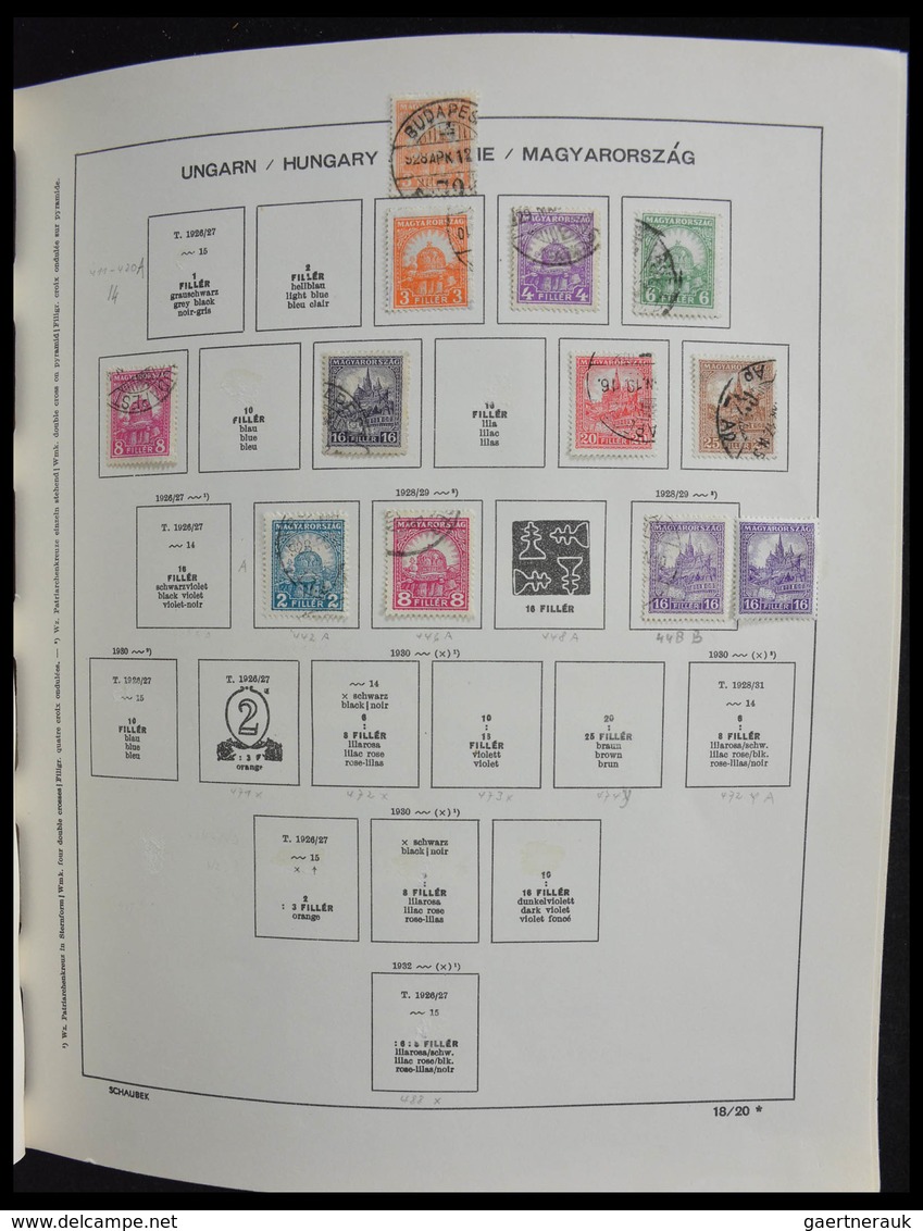 Ungarn: 1871-1989: Very well filled, MNH, mint hinged and used, partly double collection Hungary 187